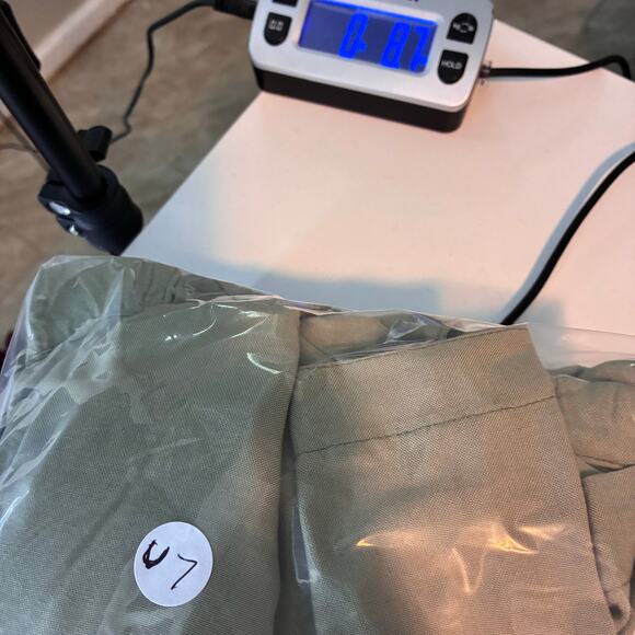 XPRSO Tunic Top Button Long Sleev Medium 100% Rayon Sage Green Cottage Lagenlook - Picture 10 of 10